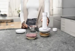 Fresh & Save BOWLS Vakuumskål S / 12 cm, Glas, Gennemsigtig