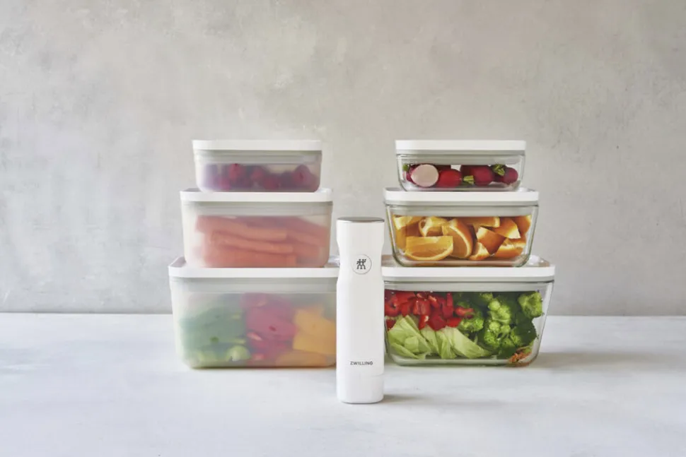 Fresh & Save Vakuum beholdersæt 3d i plastik. S,M, L