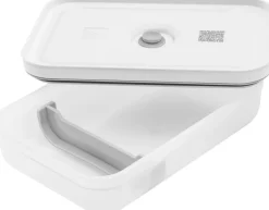 FRESH & SAVE Vakuum madkasse, semitransparent/grå, Str L