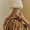 Frill Portable Lamp - Cashmere/White