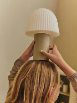 Frill Portable Lamp - Cashmere/White