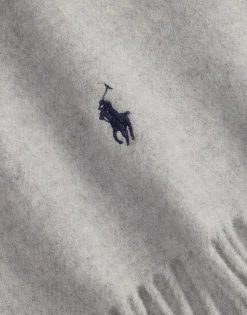 Fringe-Trim Wool Scarf