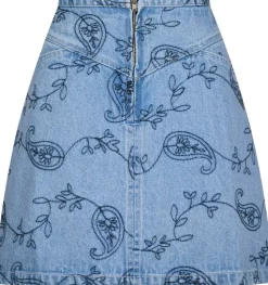 Gabani Embroidery Denim Skirt