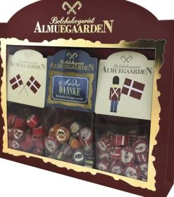 Gaveæske med danske motiv-bolcher