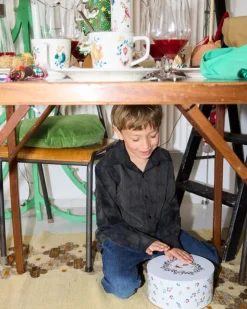 GC Cottage Opbevaringsdåse Ø20/Ø22 hvid m. deko 2 stk.