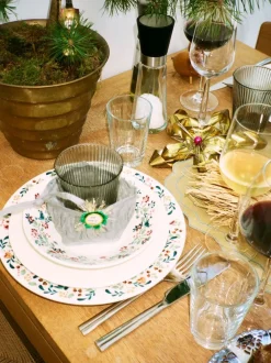 GC Cottage Skål Ø19 cm hvid m. deko