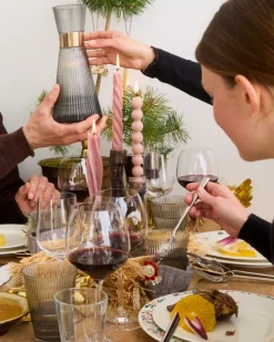 GC Mouthblown Vandkaraffel 1,0 l smoke