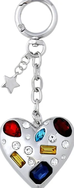 Gem Heart Bag Charm