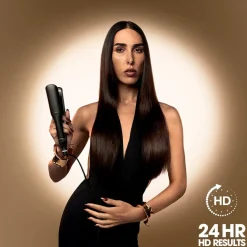 ghd Chronos Max - Wide Plate Hair Straightener Black