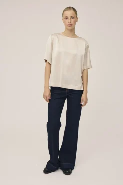 Gia 2 Kortærmede bluse - 100% silke