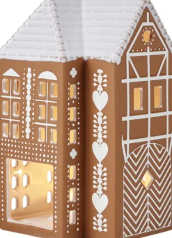 Gingerbread Lyshus stor brun