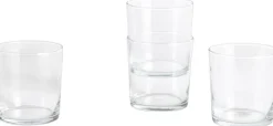 Glass-Set of 4 Medium-Clear