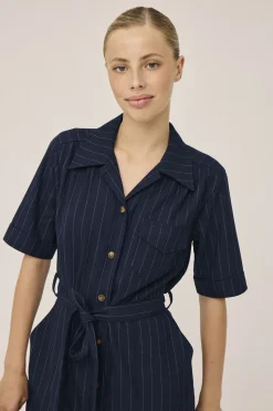 Gro 3 Kortærmede maxikjole skjorte - GRS