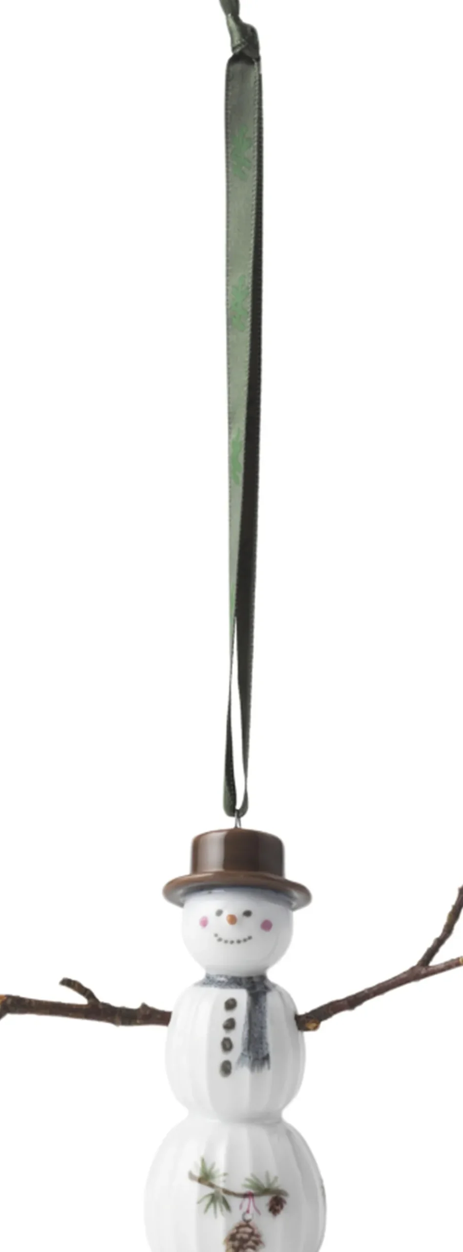 Hammershøi Christmas Snemand hængende H9. 5 hvid m. deko