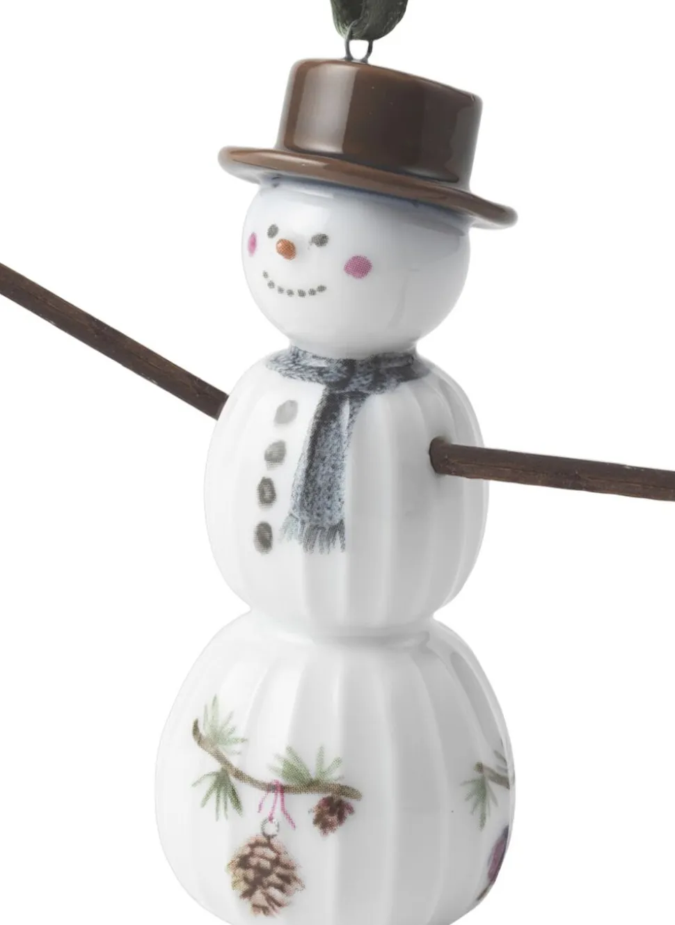 Hammershøi Christmas Snemand hængende H9. 5 hvid m. deko