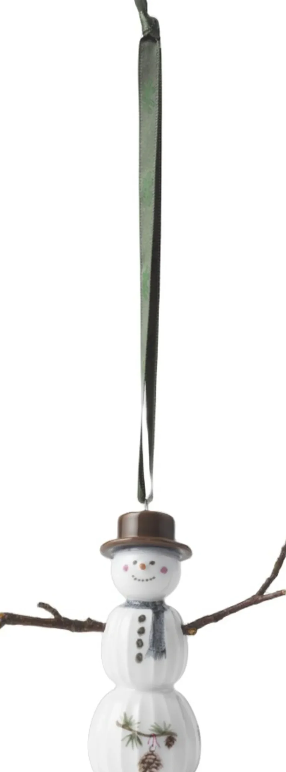 Hammershøi Christmas Snemand hængende H9. 5 hvid m. deko