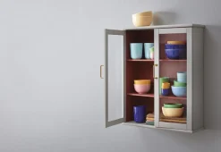 Herringbone Dækkeserviet 43x30 cm rosa 82% bomuld recycled,