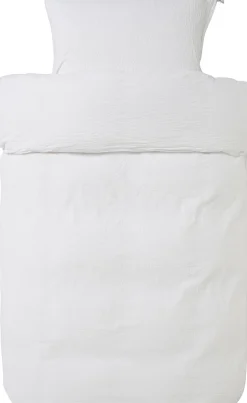 Høie vævet Krepp Pure hvid junior 100x140