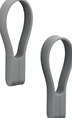 Håndklædestrop Loop magnet 2 stk. Grey