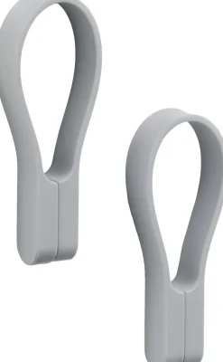 Håndklædestrop Loop magnet 2 stk. Gull Grey