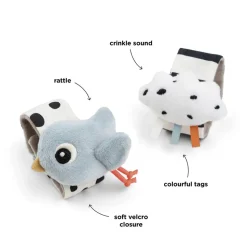 Håndledsranglesæt 2 stk. Happy clouds Blå