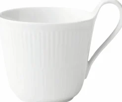 Hvid Riflet 33 cl. højhankskop