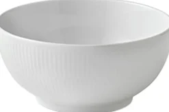 Hvid Riflet 110 cl. skål