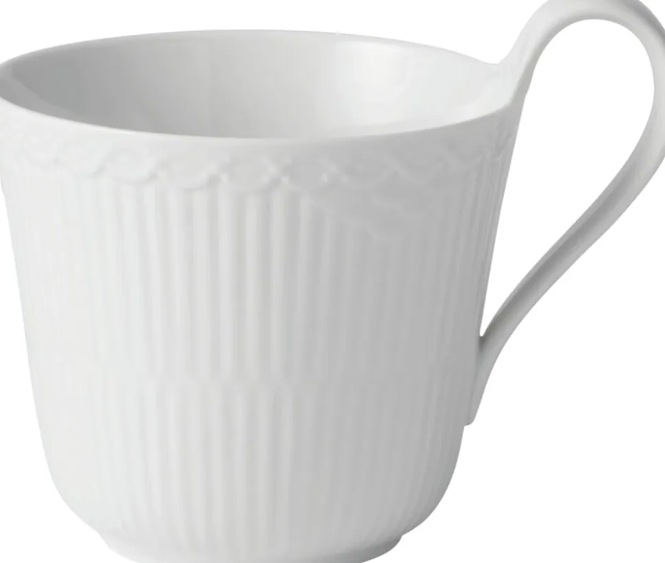 Hvid Riflet Halvblonde 33 cl. højhankskop