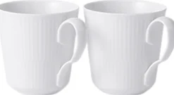 HVID RIFLET 2-PAK KRUS, 28 CL