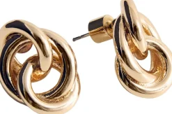 Intertwined hoop earrings