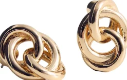 Intertwined hoop earrings