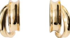 Intertwined hoop earrings