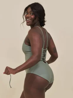 Java sculpt korset badedragt - Army