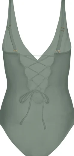 Java sculpt korset badedragt - Army