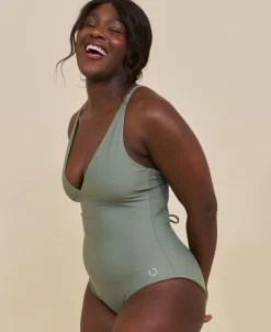 Java sculpt korset badedragt - Army