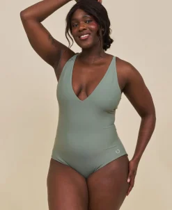 Java sculpt korset badedragt - Army