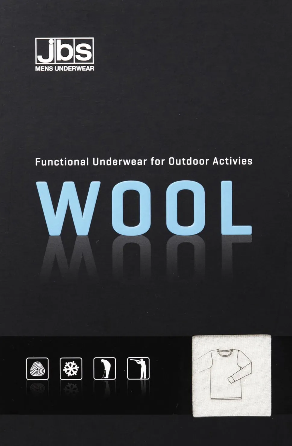 JBS t-shirt long sleeve wool