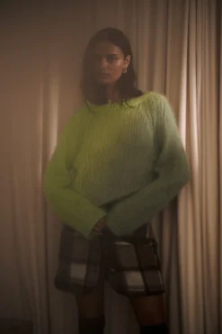 Jumbo check short skirt - Olympia