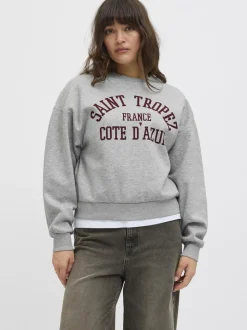 JXMERLE RLX SHORT LS CREW SWT LN