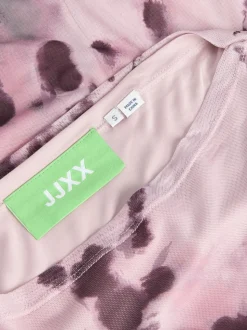 JXMINNA MESH LS DRESS WVN SN