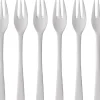 Kagegaffel Steel Line 16 cm 6 stk. Blankt stål