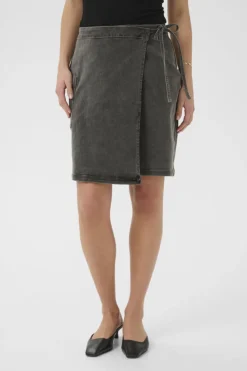 KAzina Wrap Denim Skirt