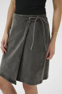 KAzina Wrap Denim Skirt