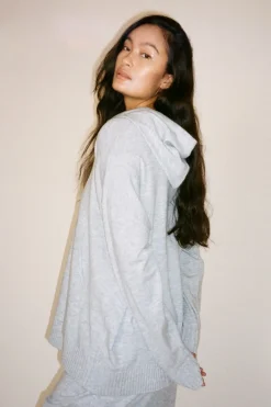 Knit lounge over size hoodie - Hele