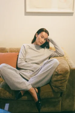 Knit lounge wide pants - Filine