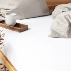 Økologisk boxlagen, jersey - GOTS, hvid