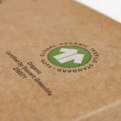 Økologisk kuvertlagen, percale - GOTS, hvid