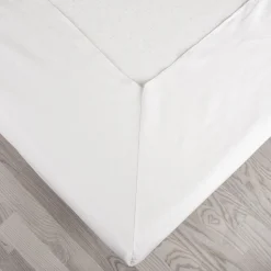 Økologisk kuvertlagen, percale - GOTS, hvid