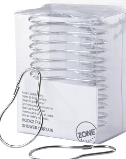 Kroge t. Badeforhæng Sølv - 12 stk.