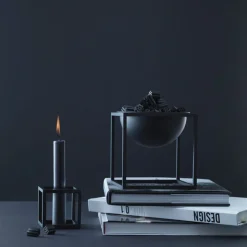 Kubus 1, Candle Holder, Black